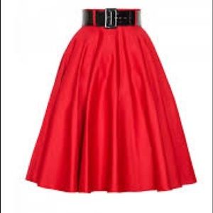 Red Doris skirt